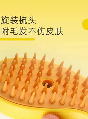 希音temu跨境爆款宠物喷雾按摩梳猫咪毛梳猫梳子喷水去浮毛免洗澡