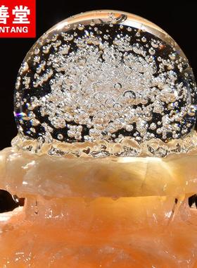 特价透光石材假山流水喷泉创意家居装饰办公室摆件开 业礼品