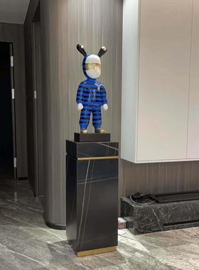 采购产品石板装饰品，入口桌，大理石底座，现代简单的客厅花架，