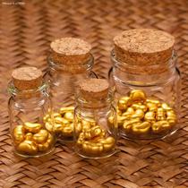 Golden Bean Intake Bottle Save Gold Bean Deposit Golden Bean Bottle Loaded Sand Creative Lucky Wish Mini Small Glass Bottle