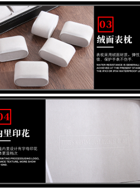 皮质拉链式手表收纳盒便携创意首饰盒手表盒商务收藏展示盒礼品盒