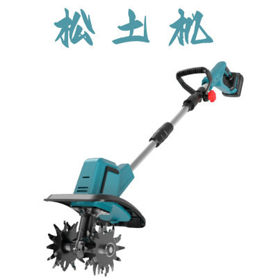 Source factory new lithium battery micro-tiller scarifier agricultural tiller small household electric hoe digging soil
