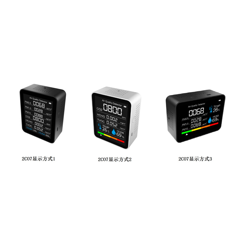 合81二氧化碳CO2检测仪家用PM2.5空气质量粉尘空气污染物2CO7 - 图1