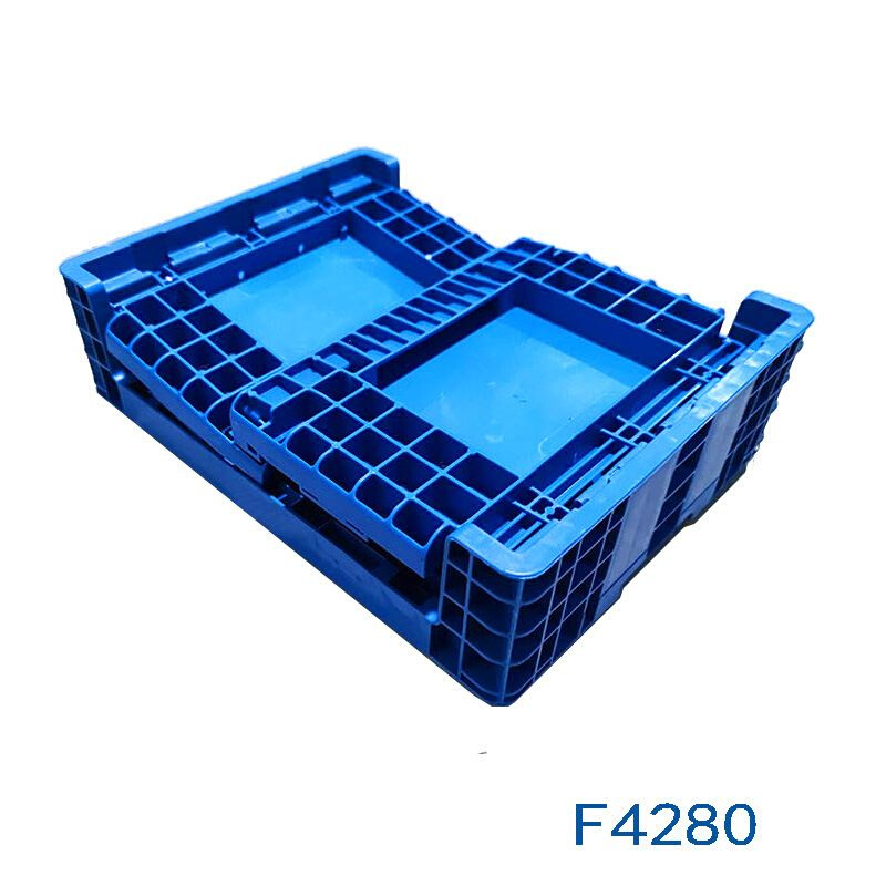 德系福特配件箱 VDA KLT欧标折叠塑料箱 F4280折叠物流箱 - 图3