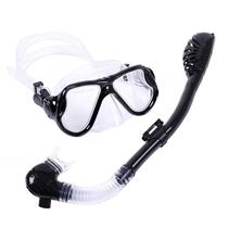 Male and female child diving mask suit full dry breathing tube silicone gel diving mirror snorkeling swimming glasses