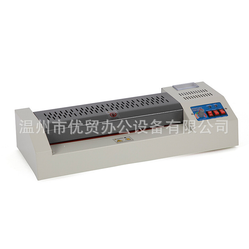 客户要求塑封机办公家用贴膜机过胶机带温度表无手轮印刷厂-图0