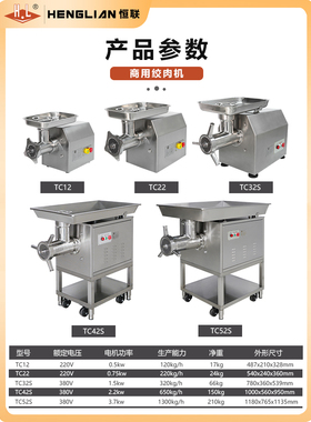 恒联绞肉机紧急制动安全使用