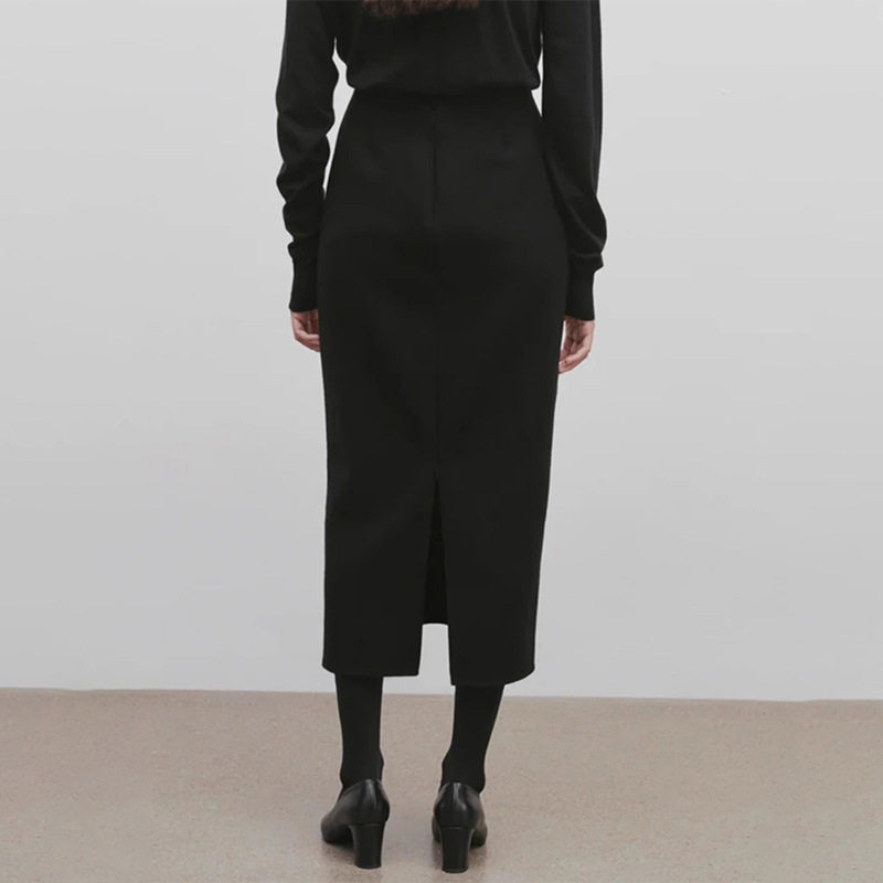 【现货】NOTHING WRITTEN羊毛半身裙高腰半裙显瘦过膝毛呢包臀裙,淘宝优惠券,粉丝福利购,淘宝优惠卷