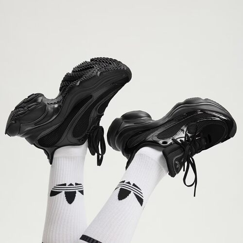 adidas阿迪达斯三叶草男女OZVENUZ厚底浮蝶鞋运动休闲鞋JS2468 - 图0