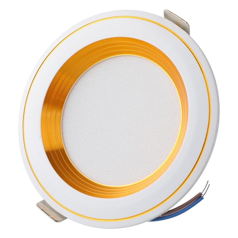 新LED筒灯天花灯嵌入式三色变光现代家装L孔灯客厅家用牛眼灯桶射,淘宝优惠券,粉丝福利购,淘宝优惠卷