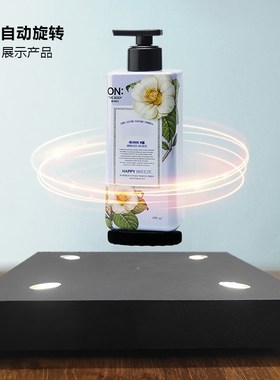 新鞋架磁悬浮旋h转展示台网红旋转架礼物AJ鞋子发光LED灯悬空架摆