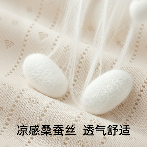 袜子女夏季薄款桑蚕丝白色堆堆袜中筒袜网眼吸汗透气配勃肯鞋长袜 - 图0
