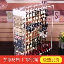 Acrylic lipstick red containing box 120 glip gloss lip glazed containing shelf high transparent mesh red