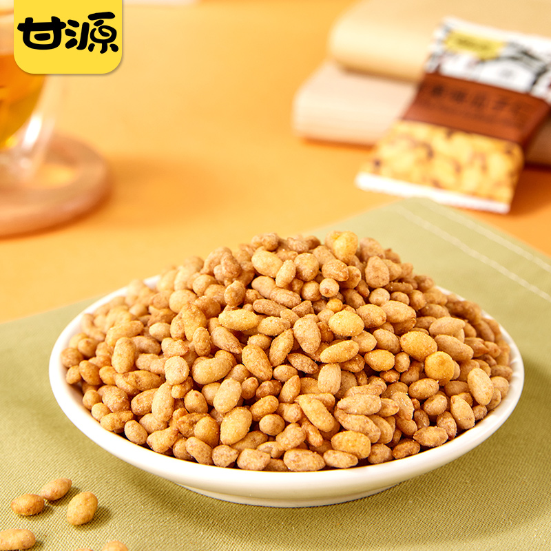 甘源瓜子仁500g蟹黄五香瓜子米坚果炒货零食小吃酱汁牛肉味包装