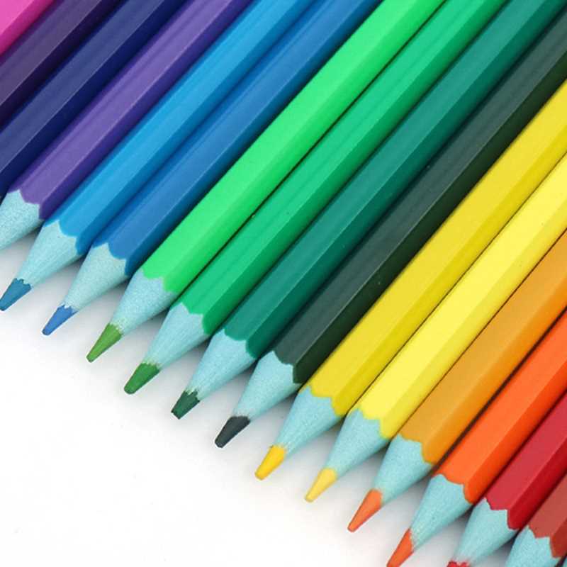 【满帆】儿童幼儿园36色学生用彩色铅笔水溶性可擦彩铅画笔彩笔专-图0