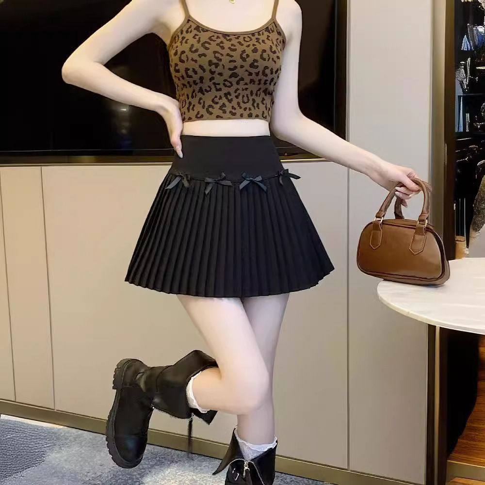 纯欲芭蕾风设计感百褶半身裙女春夏季新款小个子A字蝴蝶结短裙子,淘宝优惠券,粉丝福利购,淘宝优惠卷