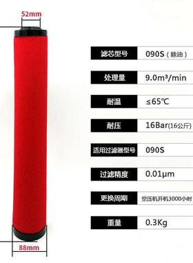AWS精密过滤芯空压机油水分离器滤芯压缩空气过滤芯冷干机除水015