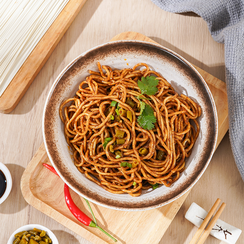 Boss Generous Classic Wuhan Hot Dry Noodles 4 servings Hubei specialty alkaline water noodles vermicelli mixed noodles instant gift box
