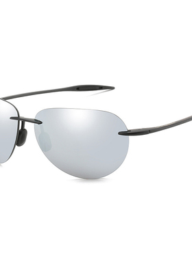 外贸欧美男女硅胶鼻托无框墨镜Sunglasses骑行运动太阳眼镜夜视镜