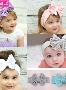 Hot selling kids big bow Girls hair band baby headband 发箍