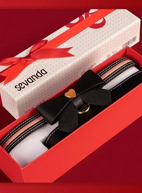 轻奢级蝴蝶结项圈男牵引