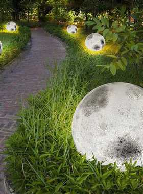 圆球单头月球灯吊灯肌理纹商场店铺装饰星球灯餐馆吧台卧室装饰灯