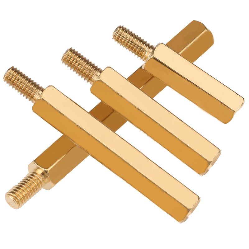 单通六角铜柱M3M4M5M6r外牙转内牙M2M2.5M3M4转接螺柱公母变径螺 - 图3