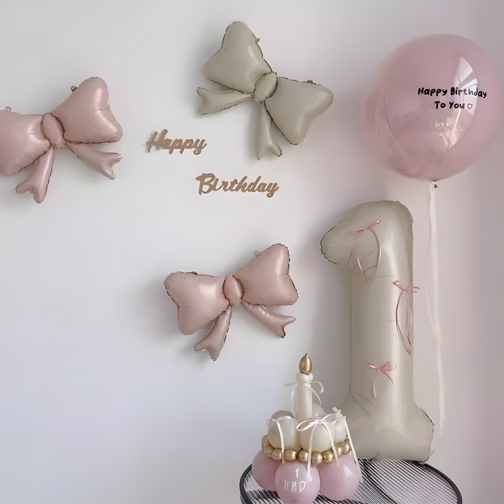 ins暮光粉色系芭蕾风周岁生日布置装饰2岁儿童气球场景氛围感拍照,淘宝优惠券,粉丝福利购,淘宝优惠卷