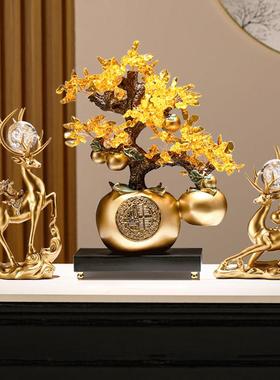 新中式鹿摆件家居高档轻奢客厅玄关电视柜酒柜装饰品乔迁新居礼品