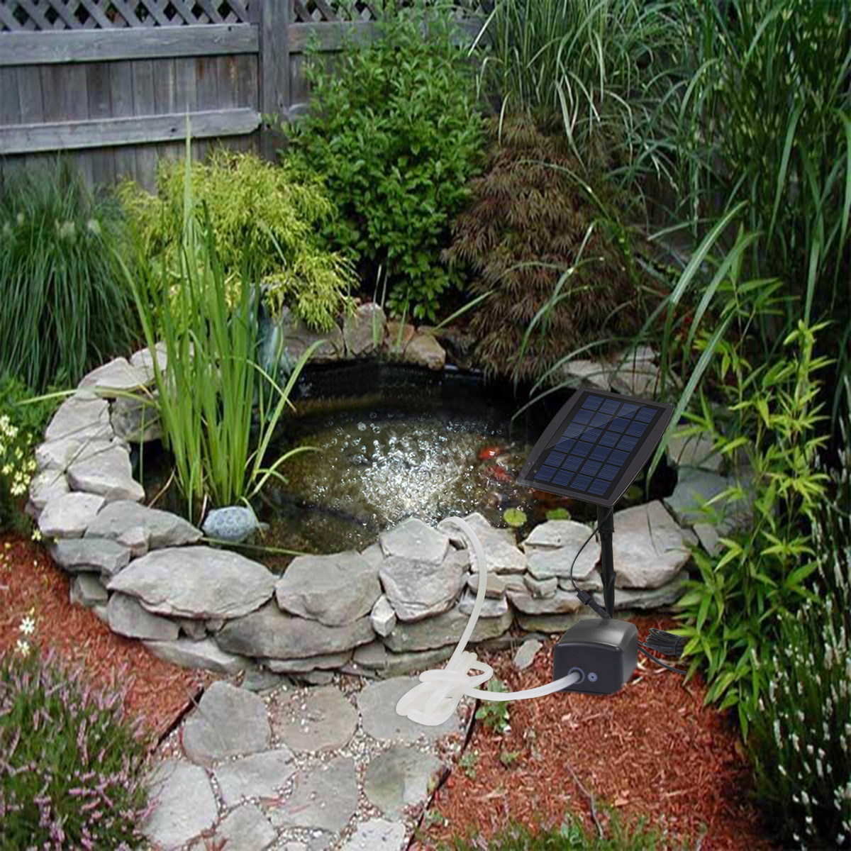 太阳能增氧机 太阳能户外氧气泵 鱼缸钓鱼水族用品 - 图1