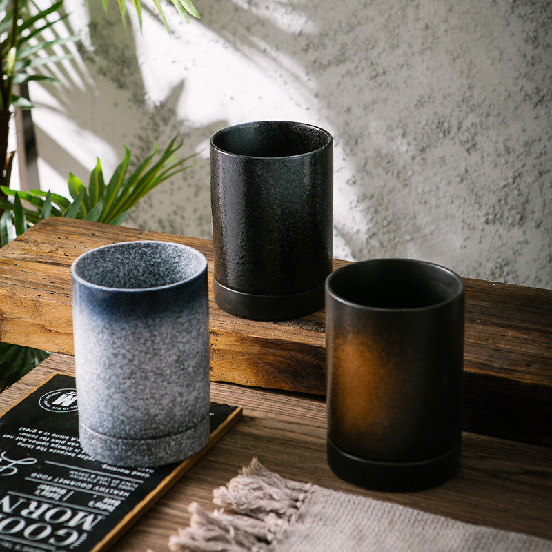 厨房日式陶瓷筷子筒沥水筷子架刀具收纳架餐厅餐具笼桶筷篓置物架,淘宝优惠券,粉丝福利购,淘宝优惠卷