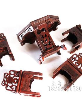 红木家具模型红酸枝摆家具微型家具木质微缩八仙桌八边角太师椅