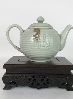 红木工艺品实木玉石镂空雕花黑梓木长方形盆景摆件花瓶如意底座