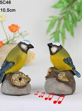 树脂制作小鸟影子感应装饰家居酒店酒吧园林摆件礼品专业工艺品