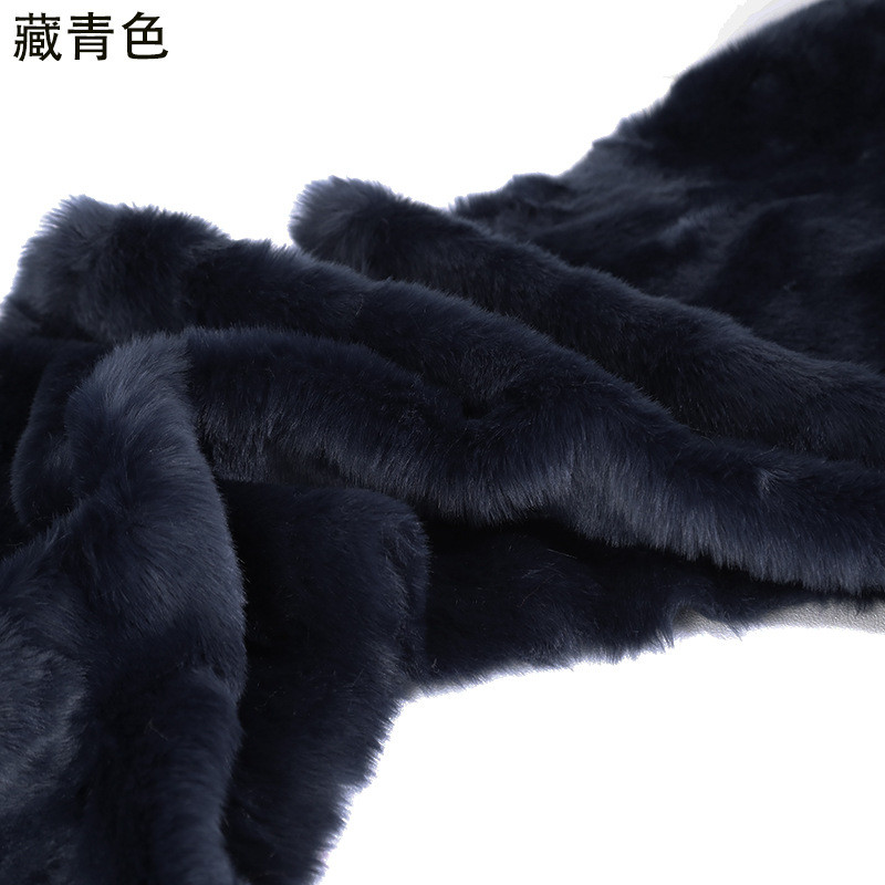 加厚仿狐狸毛布料人造毛皮草柜台装饰地毯服装围巾马甲布兽装毛料 - 图2