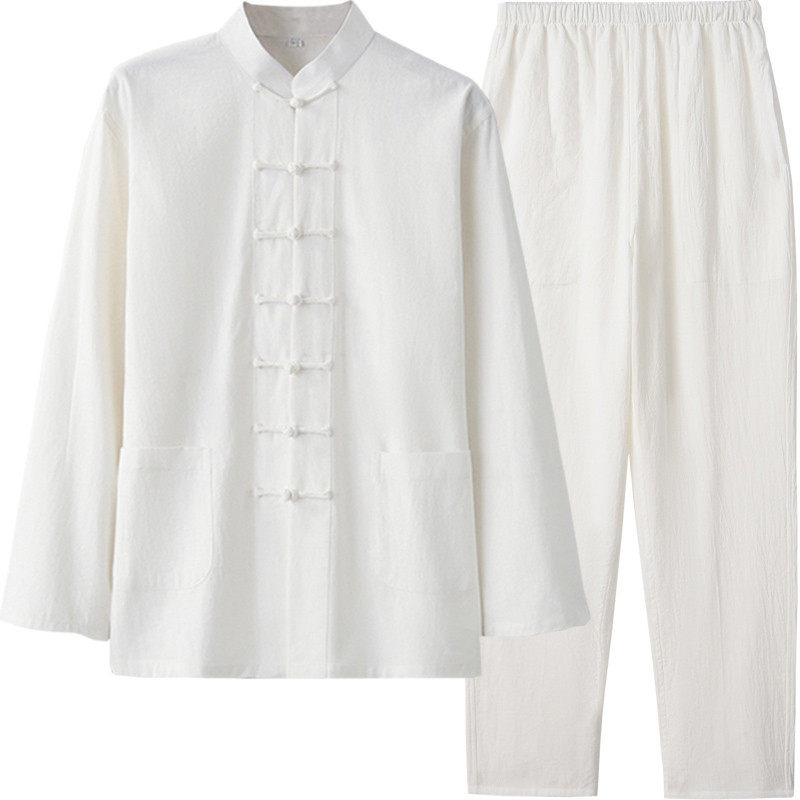 春季男中老年套装中国风中式青年改良中山装爸爸盘扣佛系,淘宝优惠券,粉丝福利购,淘宝优惠卷