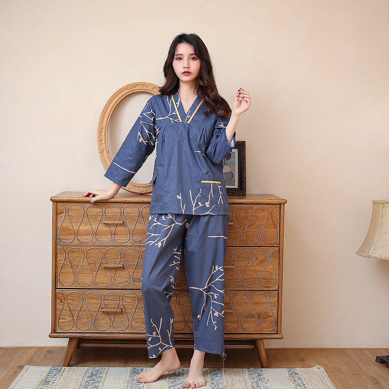 长袖长裤汗蒸服情侣装纯棉加肥加大码男士桑拿洗浴衣女家居服睡衣,淘宝优惠券,粉丝福利购,淘宝优惠卷