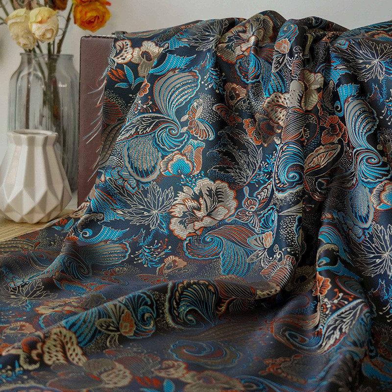 国风绸缎古装汉服蝴蝶色织布料古典童装香囊中式口金包提花面料,淘宝优惠券,粉丝福利购,淘宝优惠卷