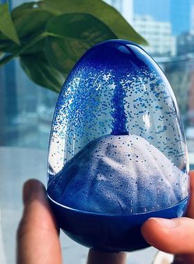 火山爆发油滴沙漏液体创意摆件蛋壳儿童玩具生日礼物个性摆件礼品