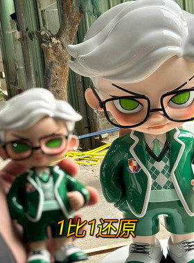 玻璃钢落地人偶卡通人物雕塑定制吉祥物动漫商场校园大型美陈摆件