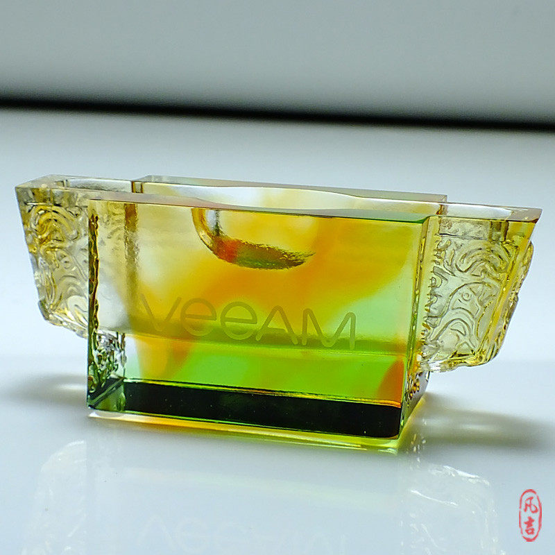 总经理董事长办公室摆件名片盒座夹商务男定制高档琉璃招财水晶,淘宝优惠券,粉丝福利购,淘宝优惠卷