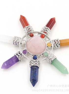 新品天然紫水晶圆锥货源角柱欧式办公桌面摆件热卖六