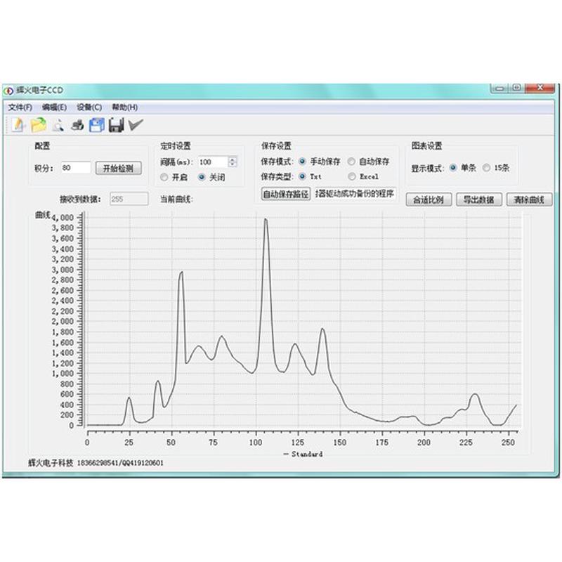 线阵CCD模块开发板长曝光时间串口或USB输出TCD1304送USB转串口 - 图1