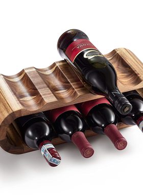 红酒架摆件酒瓶架酒柜格子架摆件葡萄酒格红酒架子小型置物架家用