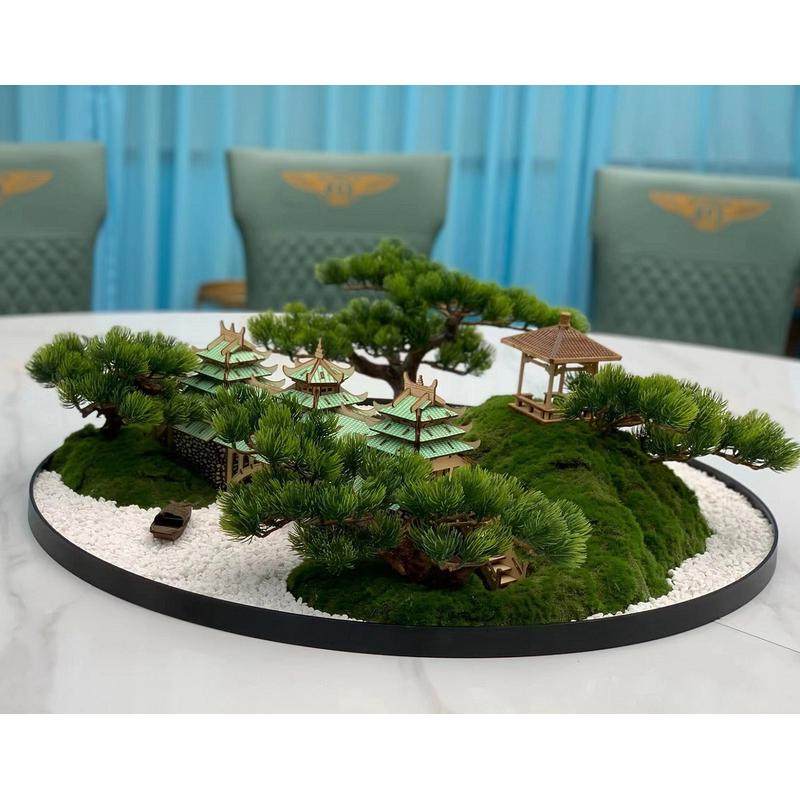 酒店大圆桌中间转盘摆花餐桌景观摆件中式桌花桌景摆设,淘宝优惠券,粉丝福利购,淘宝优惠卷