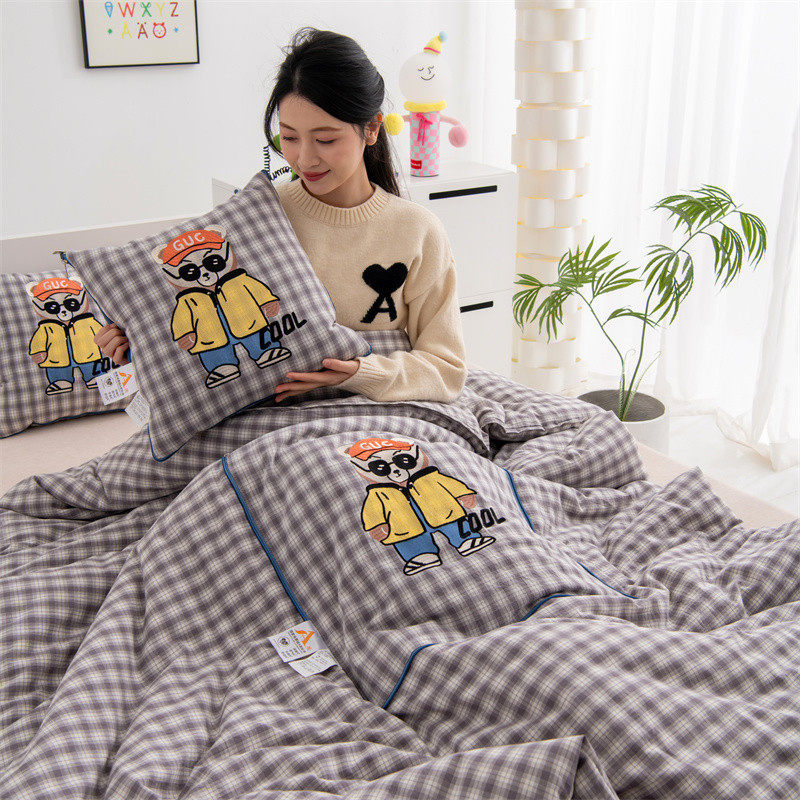 儿童卡通全棉抱枕被子两用纯棉毯子汽车用靠背办公室午睡折叠枕夏,淘宝优惠券,粉丝福利购,淘宝优惠卷