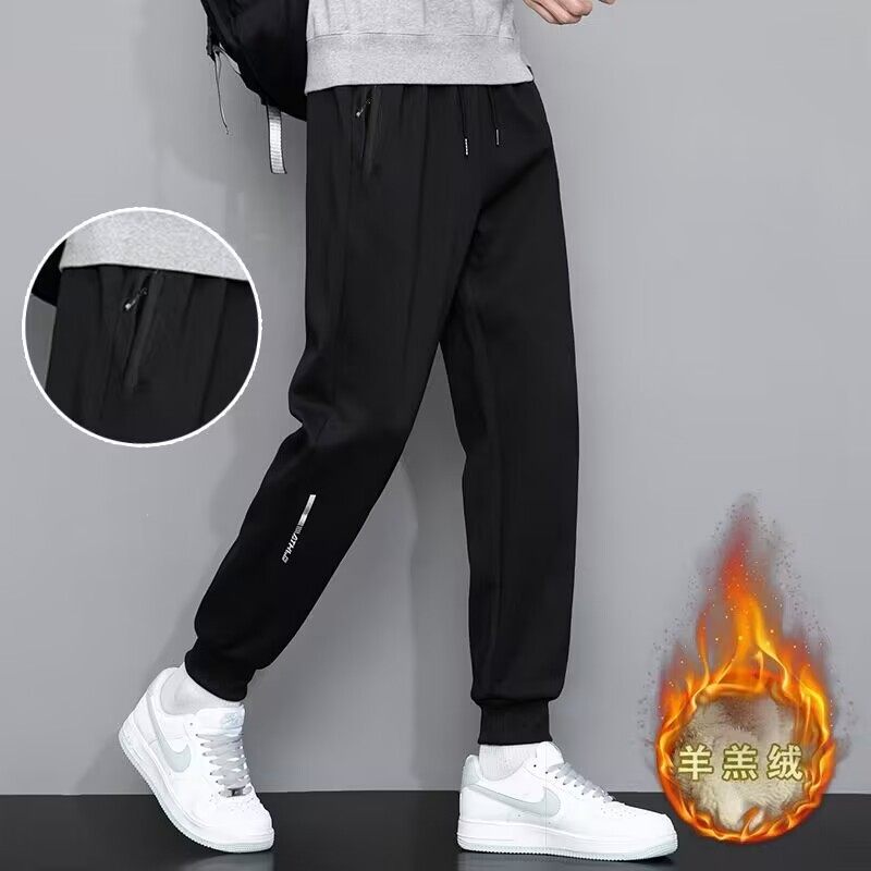 高个子加长版男裤春秋加绒加厚束脚190超长腿拉链口袋运动裤,淘宝优惠券,粉丝福利购,淘宝优惠卷