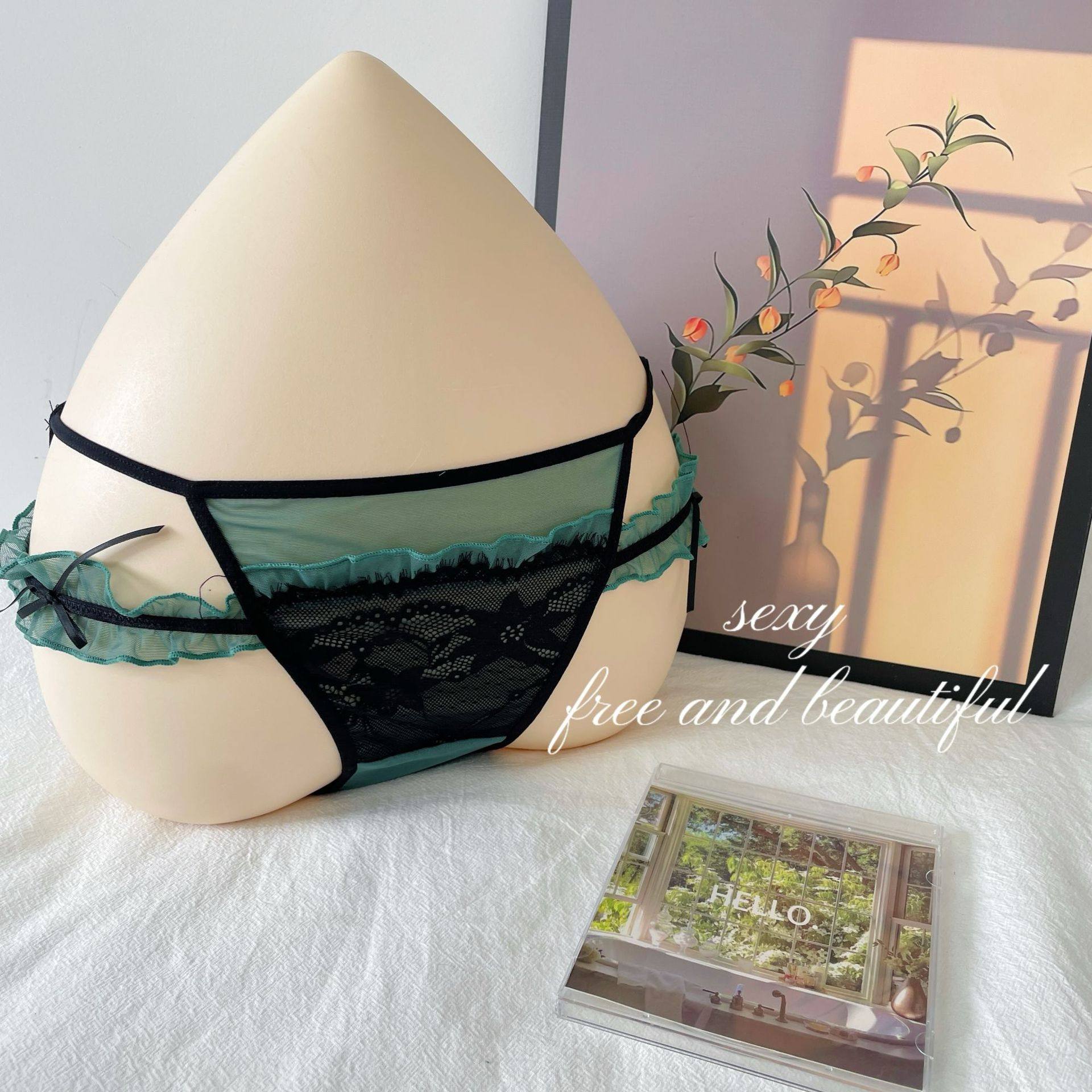 E1-318钓系法式中腰纯欲女镂空性感网纱甜美蝴蝶结透气亲肤三角裤,淘宝优惠券,粉丝福利购,淘宝优惠卷