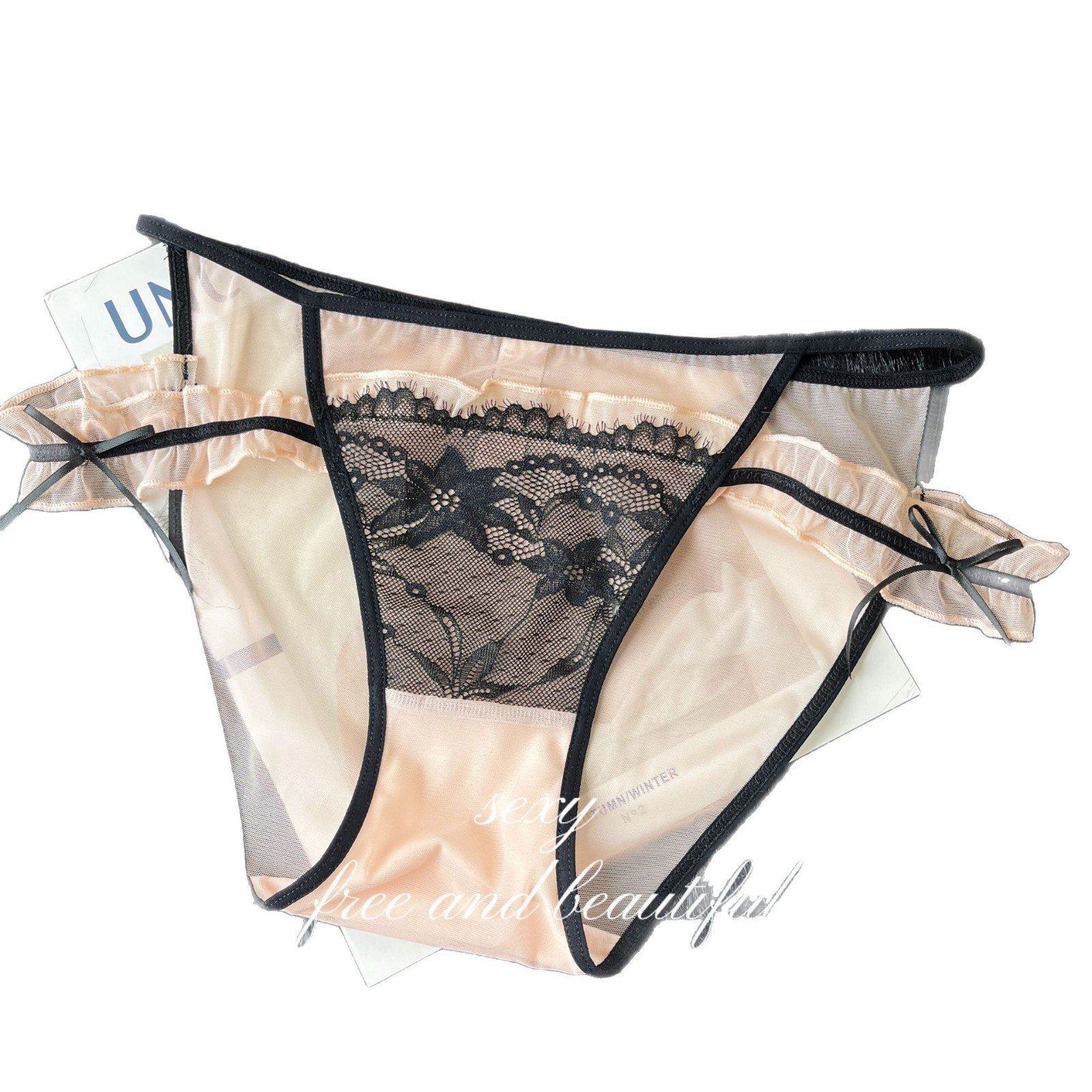 E1-318钓系法式中腰纯欲女镂空性感网纱甜美蝴蝶结透气亲肤三角裤,淘宝优惠券,粉丝福利购,淘宝优惠卷