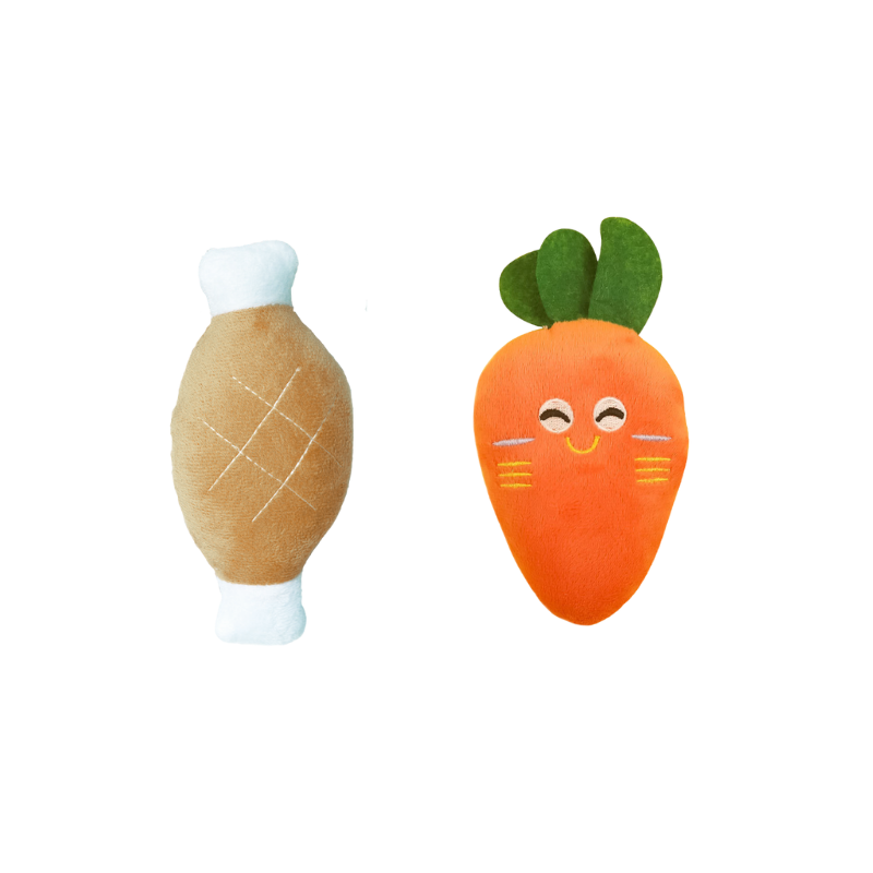 萌萌趣味鸡腿胡萝卜小奶狗狗发声玩具宠物毛绒玩具自嗨解闷磨牙,淘宝优惠券,粉丝福利购,淘宝优惠卷
